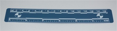 Photo Evidence Scale - Blue 150mm/6&quot;