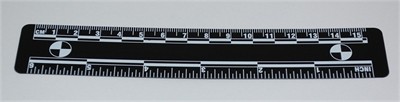 Photo Evidence Scale - Black 150mm/6&quot;