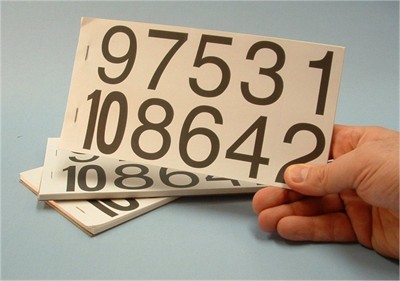 Self Adhesive Number Booklet - Large