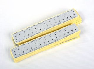 Self Adhesive Paper Rulers - Grey 6&quot; 100pk