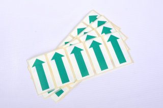 Self Adhesive Paper Arrows - 50mm Green