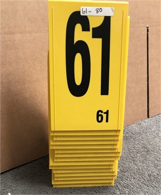 Photo Evidence Markers Numbers 61-80