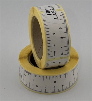 Self Adhesive Paper Rulers - White 6"/150mm 100 pieces