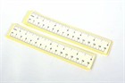 Self Adhesive Paper Rulers - White 6&quot; 100pk