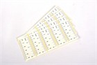 Self Adhesive Paper Rulers - White 2&quot; 100pk